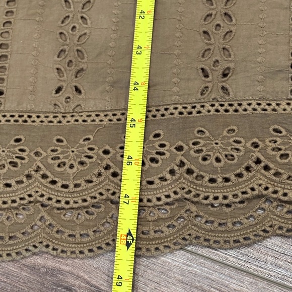 NWT! DELUC Masson Dress Brown Eyelet Size Small - Picture 9 of 13